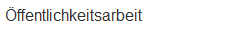�ffentlichkeitsarbeit